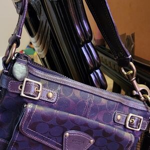 Coach brown with straps